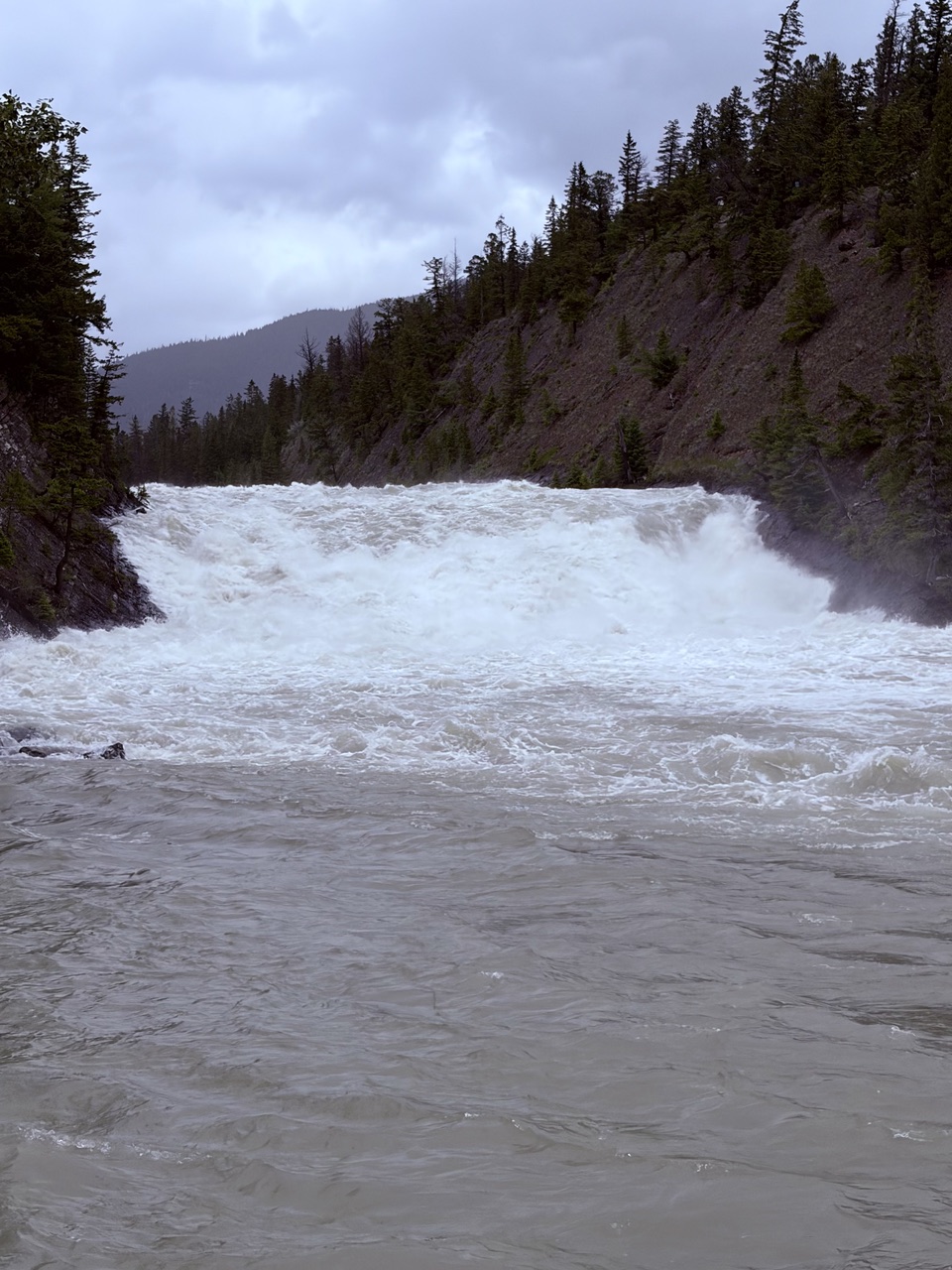 Rushing water in Banff